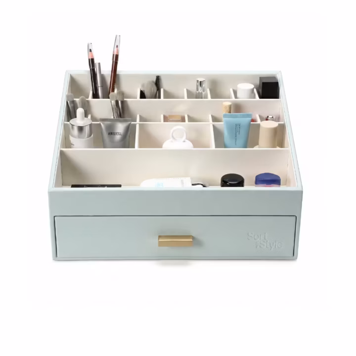 SortWithStyle Luxury Aqua Cosmetic Organizer