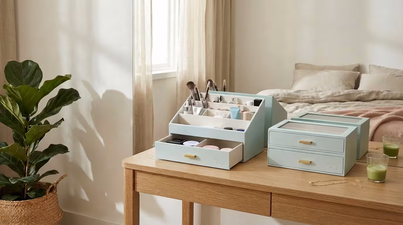 The Signature Vanity Set Aqua Color - After