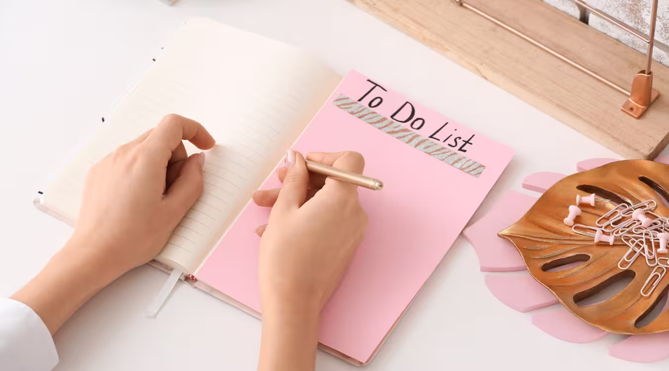 daily planning and organized lifestyle